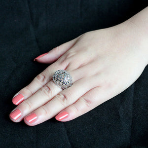 TK3802 - High polished (no plating) Stainless Steel Ring with NoStone in No Stone