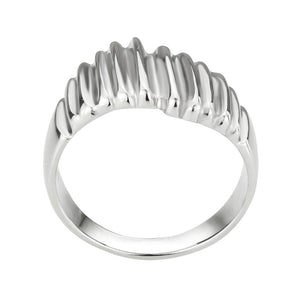 TK3804 - High polished (no plating) Stainless Steel Ring with NoStone in No Stone