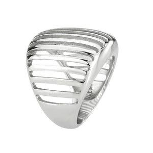 TK3805 - High polished (no plating) Stainless Steel Ring with NoStone in No Stone