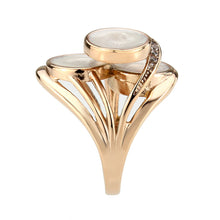 Load image into Gallery viewer, TK3822 - IP Rose Gold(Ion Plating) Stainless Steel Ring with AAA Grade CZ in Clear