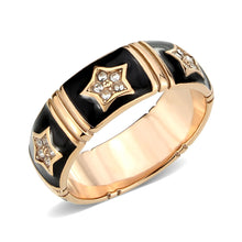 Load image into Gallery viewer, TK3826 - IP Rose Gold(Ion Plating) Stainless Steel Ring with Top Grade Crystal in Clear