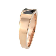 Load image into Gallery viewer, TK3831 - IP Rose Gold(Ion Plating) Stainless Steel Ring with Top Grade Crystal in Clear