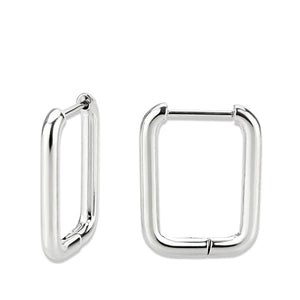 TK3841 - High Polished Minimalist Stainless Steel Earrings