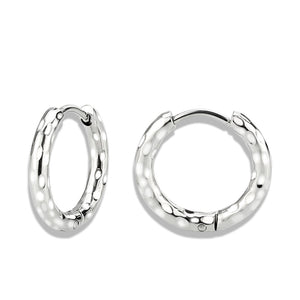 TK3848 - High Polished Minimalist Stainless Steel Earrings