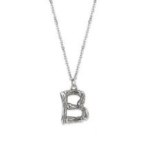 Load image into Gallery viewer, TK3853B High Polished Stainless Steel Chain Initial Pendant - Letter B