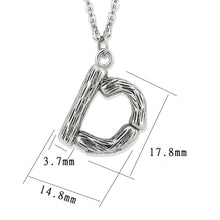 Load image into Gallery viewer, TK3853D High Polished Stainless Steel Chain Initial Pendant - Letter D