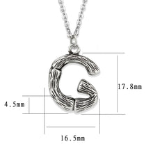 Load image into Gallery viewer, TK3853G High Polished Stainless Steel Chain Initial Pendant - Letter G