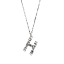 Load image into Gallery viewer, TK3853H High Polished Stainless Steel Chain Initial Pendant - Letter H