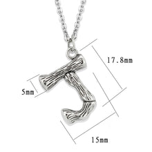 Load image into Gallery viewer, TK3853J High Polished Stainless Steel Chain Initial Pendant - Letter J