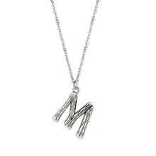 Load image into Gallery viewer, TK3853M High Polished Stainless Steel Chain Initial Pendant - Letter M