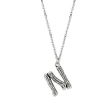 Load image into Gallery viewer, TK3853N High Polished Stainless Steel Chain Initial Pendant - Letter N