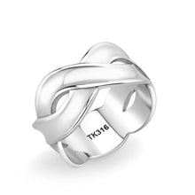 Load image into Gallery viewer, TK3866 - High polished (no plating) Stainless Steel Ring with NoStone in No Stone