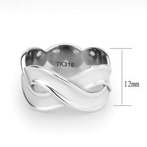 TK3866 - High polished (no plating) Stainless Steel Ring with NoStone in No Stone