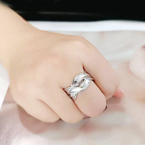 TK3866 - High polished (no plating) Stainless Steel Ring with NoStone in No Stone