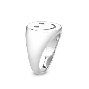 TK3869 - High polished (no plating) Stainless Steel Ring with Epoxy in No Stone