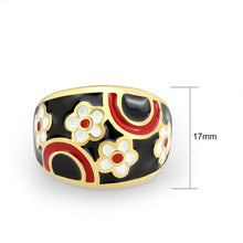 Load image into Gallery viewer, TK3880 - IP Gold(Ion Plating) Stainless Steel Ring with Epoxy in MultiColor