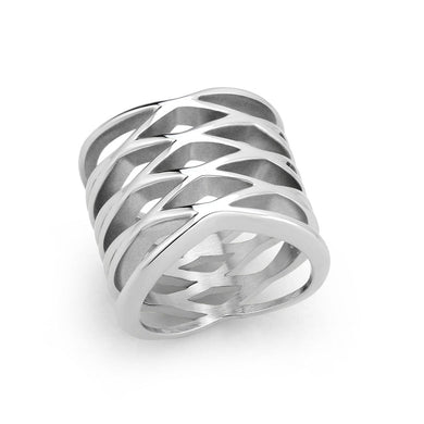 TK3884 - High polished (no plating) Stainless Steel Ring with NoStone in No Stone