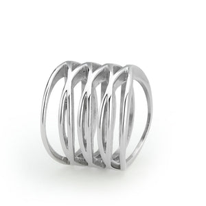 TK3884 - High polished (no plating) Stainless Steel Ring with NoStone in No Stone