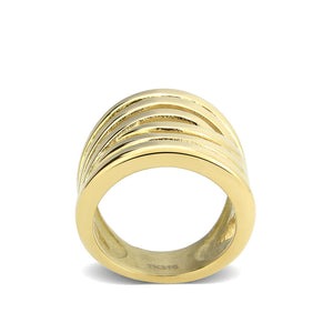 TK3885 - IP Gold(Ion Plating) Stainless Steel Ring with NoStone in No Stone