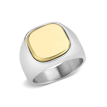 Load image into Gallery viewer, TK3909 - Two Tone IP Gold (Ion Plating) Stainless Steel Ring with NoStone in No Stone