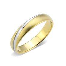 Load image into Gallery viewer, TK3918 - Two Tone IP Gold (Ion Plating) Stainless Steel Ring with NoStone in No Stone