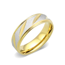 Load image into Gallery viewer, TK3919 - Two Tone IP Gold (Ion Plating) Stainless Steel Ring with NoStone in No Stone