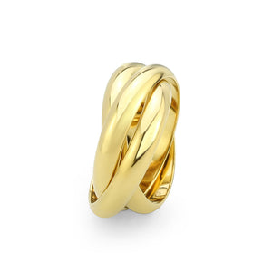 TK3920G - IP Gold(Ion Plating) Stainless Steel Ring with NoStone in No Stone