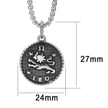 Load image into Gallery viewer, TK3921 - High polished (no plating) Stainless Steel Chain Pendant with NoStone in No Stone