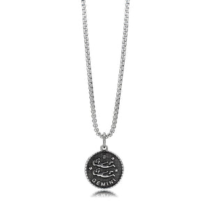 TK3924 - High polished (no plating) Stainless Steel Chain Pendant with NoStone in No Stone