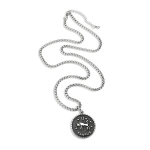 TK3928 - High polished (no plating) Stainless Steel Chain Pendant with NoStone in No Stone