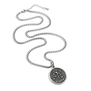 TK3930 - High polished (no plating) Stainless Steel Chain Pendant with NoStone in No Stone