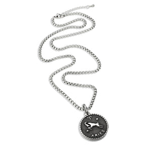 TK3931 - High polished (no plating) Stainless Steel Chain Pendant with NoStone in No Stone