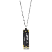 Load image into Gallery viewer, TK3936 - Two Tone IP Gold (Ion Plating) Stainless Steel Chain Pendant with NoStone in No Stone