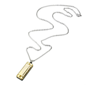 TK3937 - Two Tone IP Gold (Ion Plating) Stainless Steel Chain Pendant with NoStone in No Stone