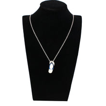 Load image into Gallery viewer, TK3940 - High polished (no plating) Stainless Steel Chain Pendant with Top Grade Crystal in Clear