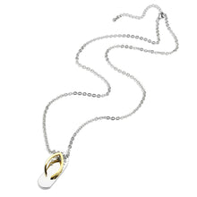 Load image into Gallery viewer, TK3941 - Two Tone IP Gold (Ion Plating) Stainless Steel Chain Pendant with Top Grade Crystal in Clear