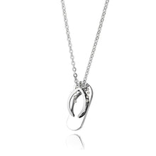 Load image into Gallery viewer, TK3943 - High polished (no plating) Stainless Steel Chain Pendant with Top Grade Crystal in Clear