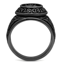 Load image into Gallery viewer, TK414704J - IP Black(Ion Plating) Stainless Steel Ring with Epoxy  in Jet