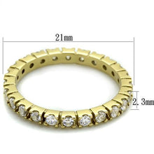 Load image into Gallery viewer, TK45202G - IP Gold(Ion Plating) Stainless Steel Ring with AAA Grade CZ  in Clear