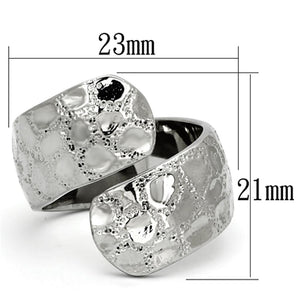 TK936 - High polished (no plating) Stainless Steel Ring with No Stone