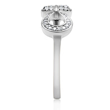 Load image into Gallery viewer, TS047 - Rhodium 925 Sterling Silver Ring with AAA Grade CZ  in Clear