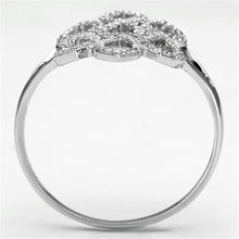 Load image into Gallery viewer, TS071 - Rhodium 925 Sterling Silver Ring with AAA Grade CZ  in Clear