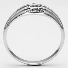 Load image into Gallery viewer, TS072 - Rhodium 925 Sterling Silver Ring with AAA Grade CZ  in Clear