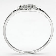 Load image into Gallery viewer, TS073 - Rhodium 925 Sterling Silver Ring with AAA Grade CZ  in Clear