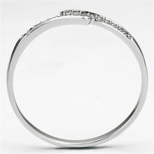 Load image into Gallery viewer, TS077 - Rhodium 925 Sterling Silver Ring with AAA Grade CZ  in Clear