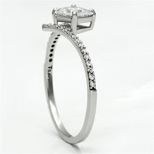 Load image into Gallery viewer, TS083 - Rhodium 925 Sterling Silver Ring with AAA Grade CZ  in Clear