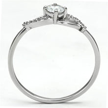 Load image into Gallery viewer, TS085 - Rhodium 925 Sterling Silver Ring with AAA Grade CZ  in Clear