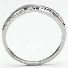 Load image into Gallery viewer, TS087 - Rhodium 925 Sterling Silver Ring with AAA Grade CZ  in Clear