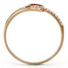 Load image into Gallery viewer, TS095 - Rose Gold 925 Sterling Silver Ring with AAA Grade CZ  in Clear