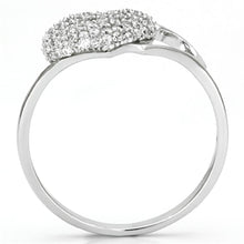 Load image into Gallery viewer, TS130 - Rhodium 925 Sterling Silver Ring with AAA Grade CZ  in Clear